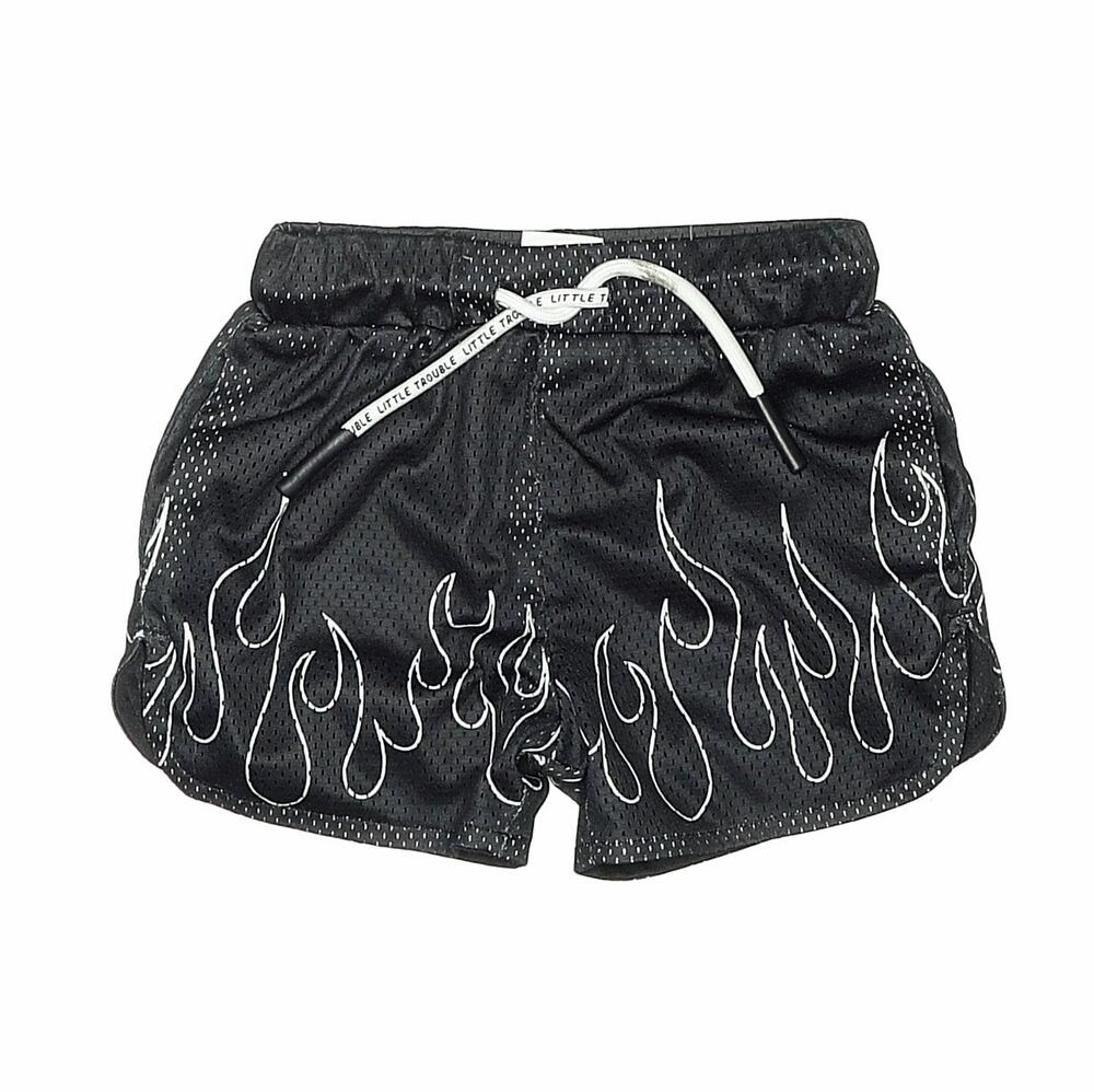 Little Trouble Flames Shorts Size 18-24mo